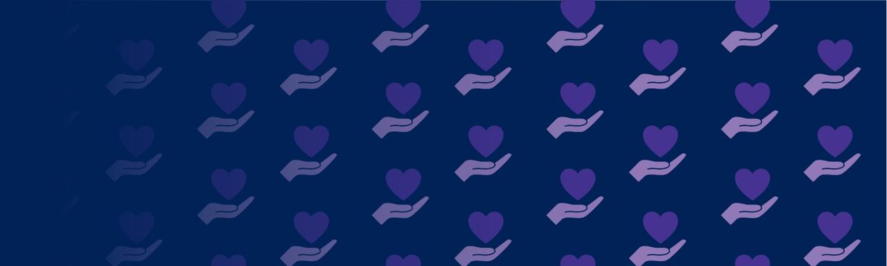 Giving Tuesday heart in hand graphic